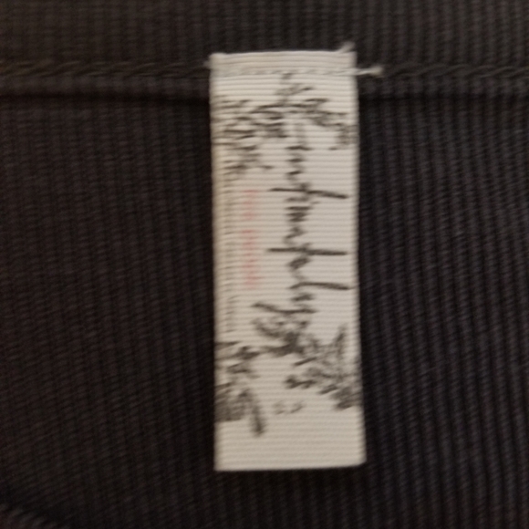 Free People Shirt Women's Size SP Color Dark Gray - Picture 9 of 10
